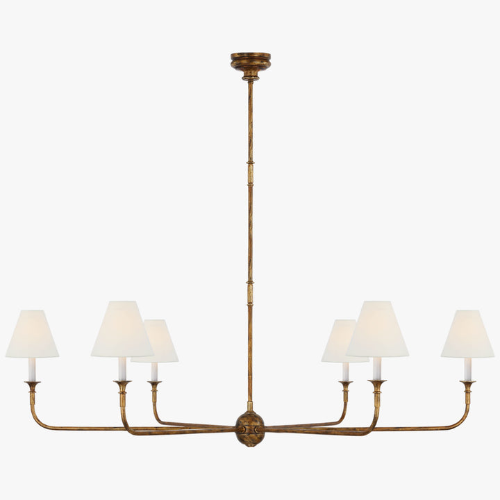 Piaf Grande Chandelier – Modern Mid Century Brass Light for Dining | Vinlighting