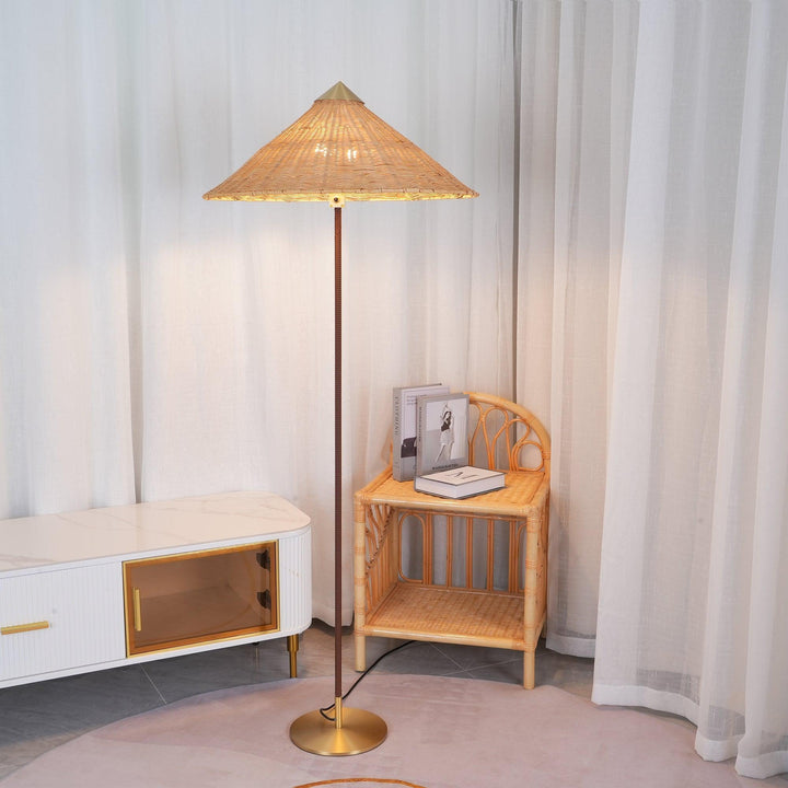 9602 Rattan Art Deco Floor Lamp for Living Room | Vinlghting | Vinlighting | Vinlighting