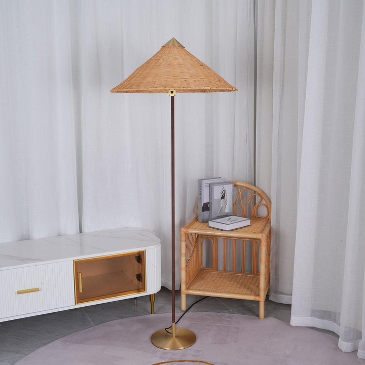9602 Rattan Art Deco Floor Lamp for Living Room | Vinlghting | Vinlighting | Vinlighting