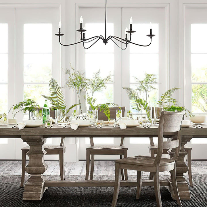 Abigeal Chandelier – Vintage Brass Ceiling Light with Candle Bulbs | Vinlighting | Vinlighting