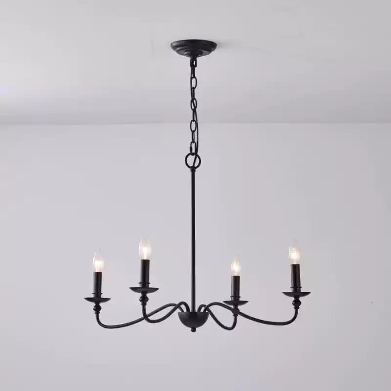 Abigeal Chandelier – Vintage Brass Ceiling Light with Candle Bulbs | Vinlighting | Vinlighting
