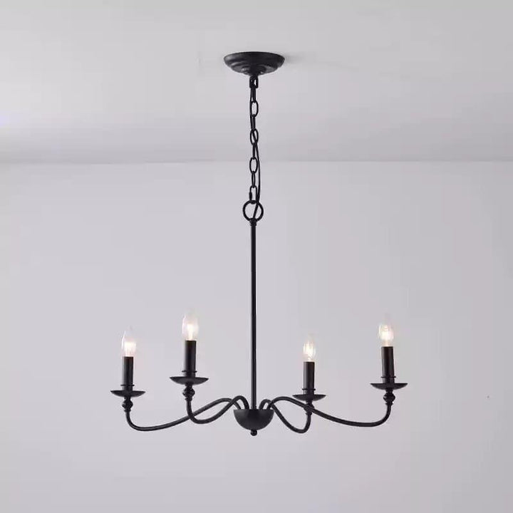 Abigeal Chandelier – Vintage Brass Ceiling Light with Candle Bulbs | Vinlighting | Vinlighting