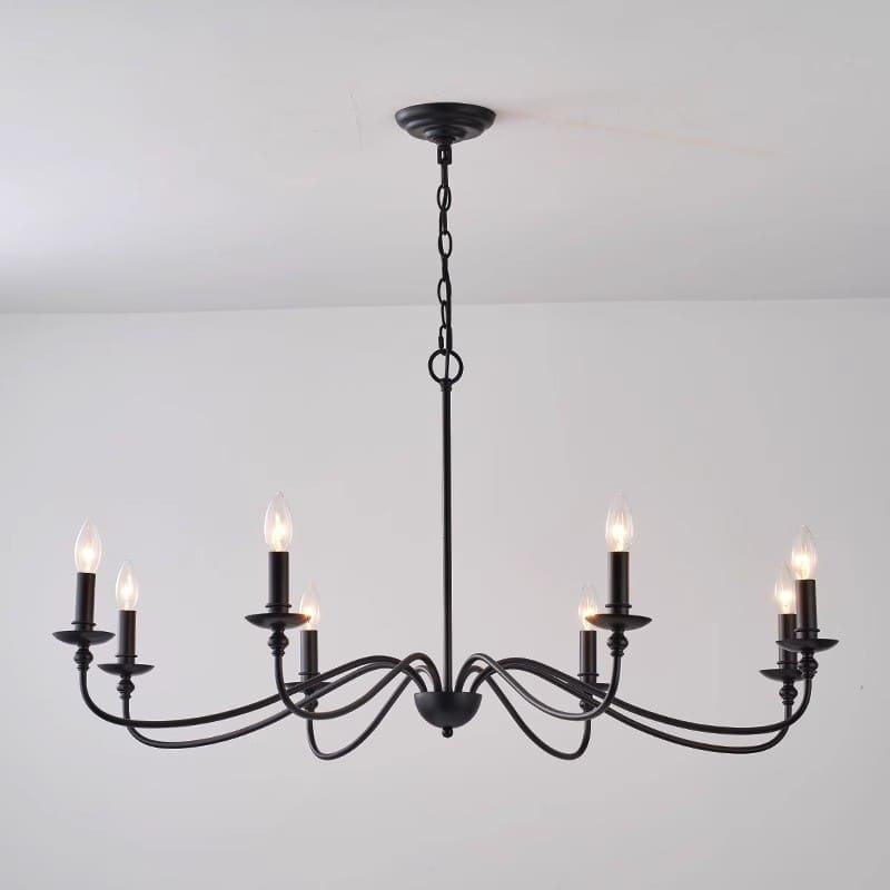 Abigeal Chandelier – Vintage Brass Ceiling Light with Candle Bulbs | Vinlighting | Vinlighting