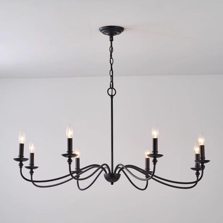 Abigeal Chandelier – Vintage Brass Ceiling Light with Candle Bulbs | Vinlighting | Vinlighting