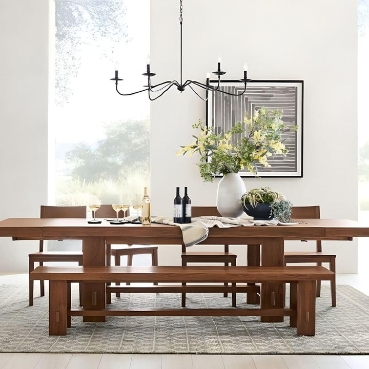 Abigeal Chandelier – Vintage Brass Ceiling Light with Candle Bulbs | Vinlighting | Vinlighting
