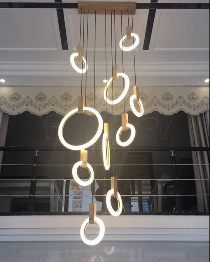 Acrylic Ring Chandelier – Modern Design with Elegant Glow | Vinlighting