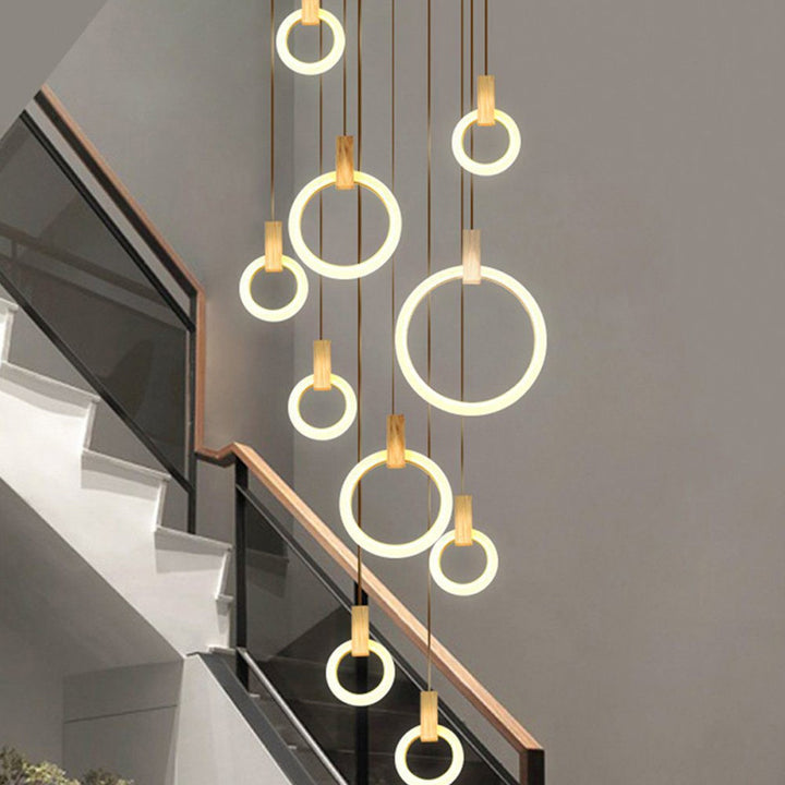 Acrylic Ring Chandelier – Modern Design with Elegant Glow | Vinlighting