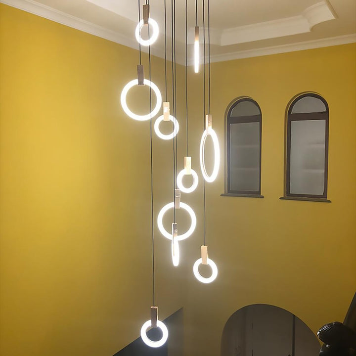 Acrylic Ring Chandelier – Modern Design with Elegant Glow | Vinlighting