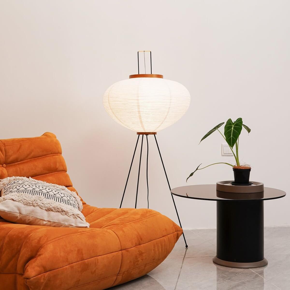 Akari 10A Floor Lamp | Modern Japanese Paper Tripod