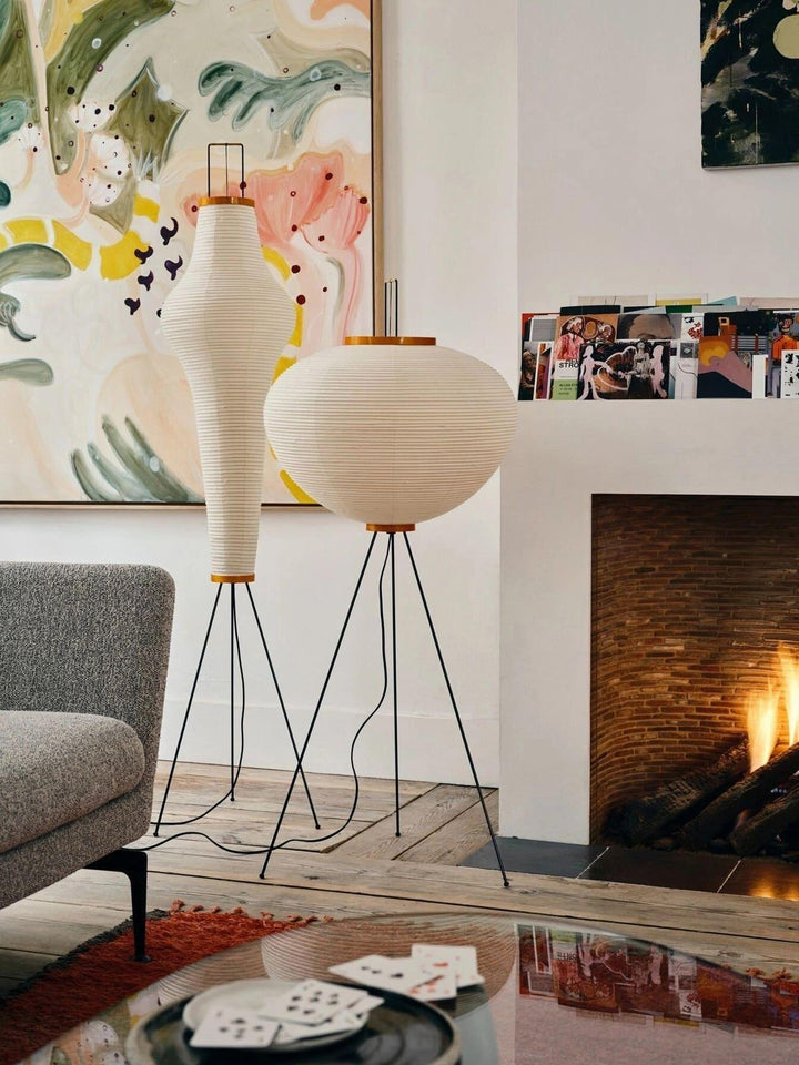 Akari 14A Floor Lamp | Modern Japanese Paper Design | Vinlighting | Vinlighting | Vinlighting