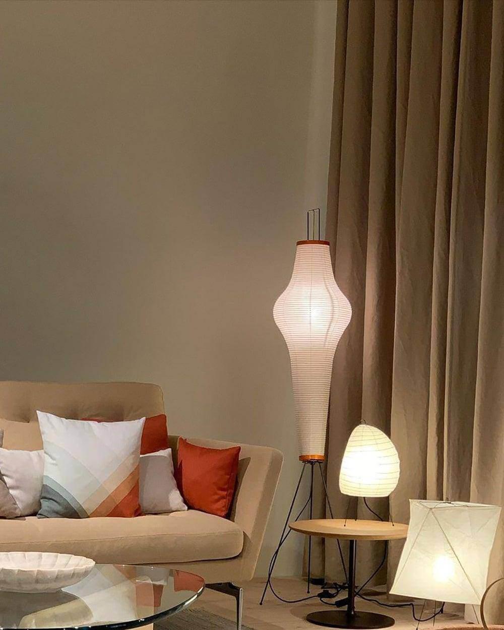 Akari 14A Floor Lamp | Modern Japanese Paper Design | Vinlighting | Vinlighting | Vinlighting