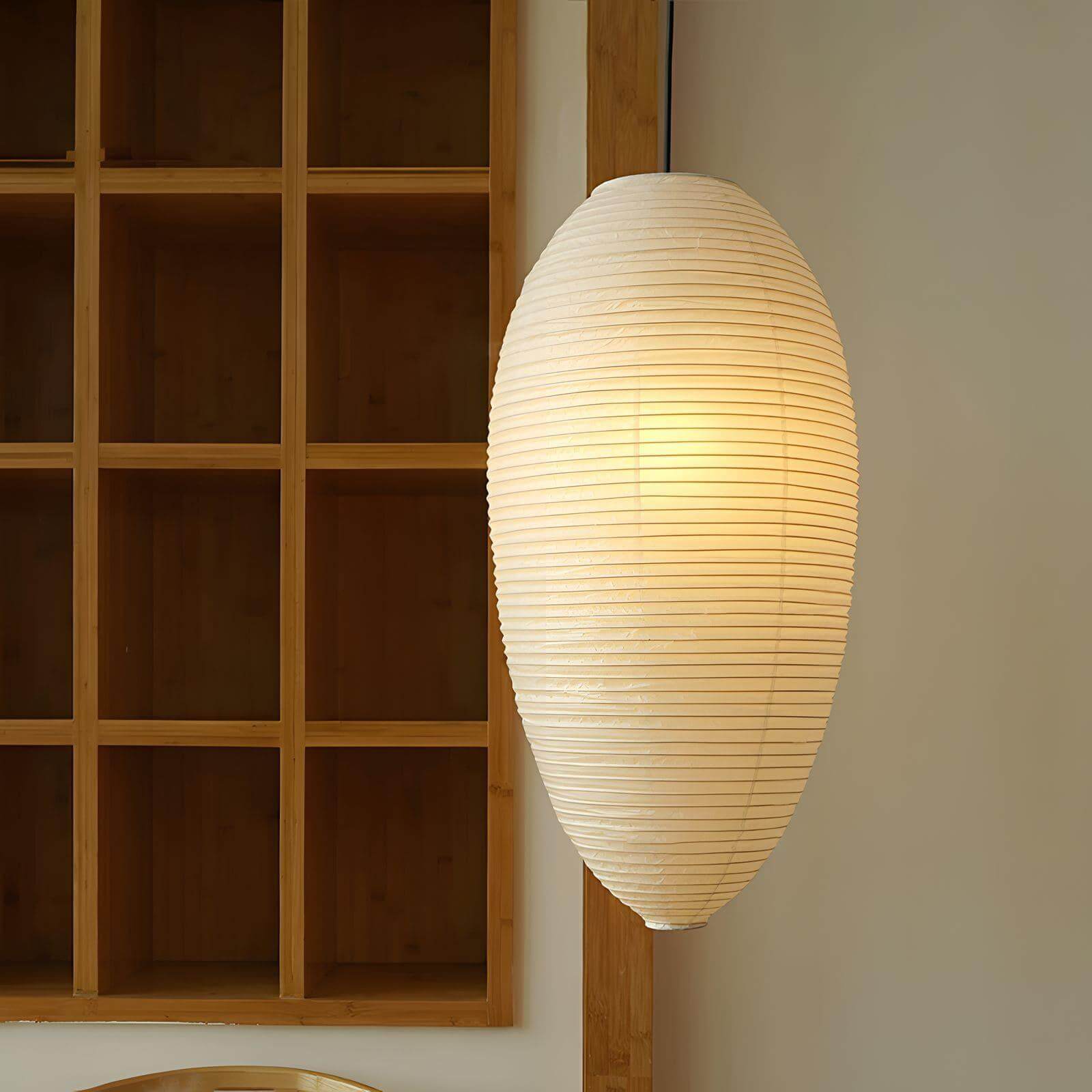 Akari 23A 24A Paper & Bamboo Pendant Light | Hanging Lamp for