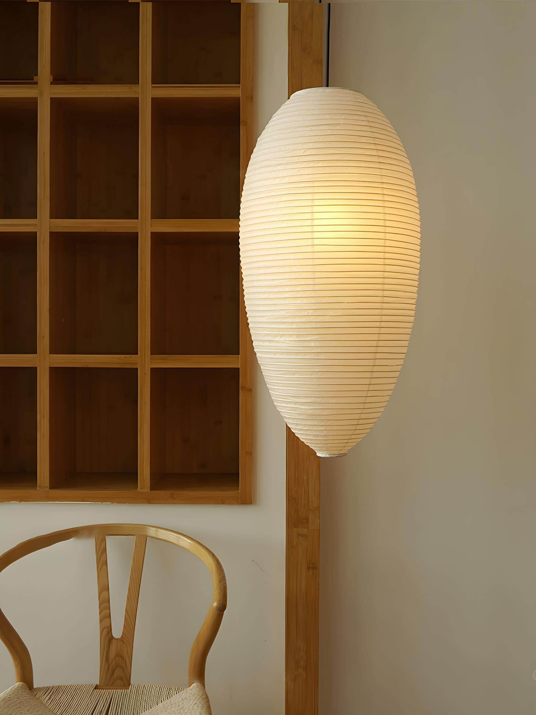 Akari 23A 24A Paper & Bamboo Pendant Light | Hanging Lamp for