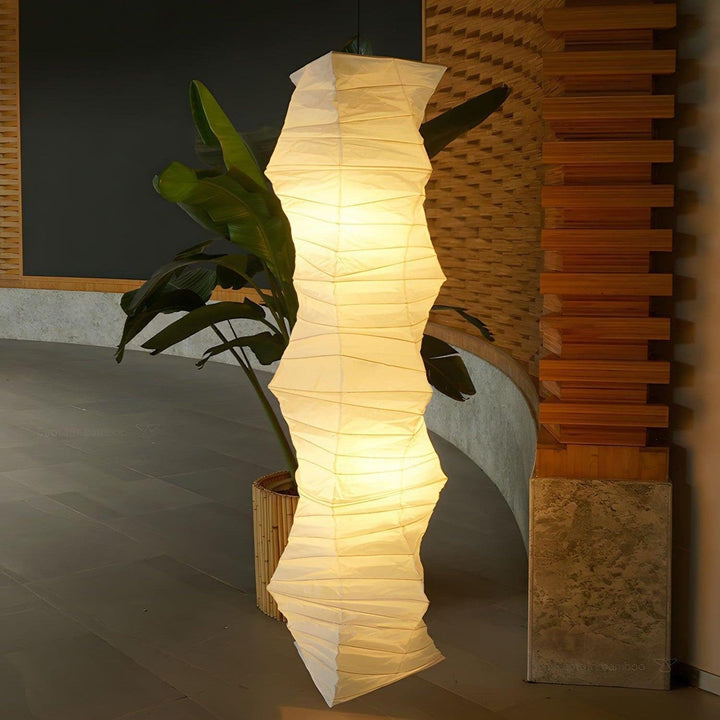 Akari 33N Washi Paper Pendant Light | Long Hanging for Corner Decor | Vinlighting | Vinlighting