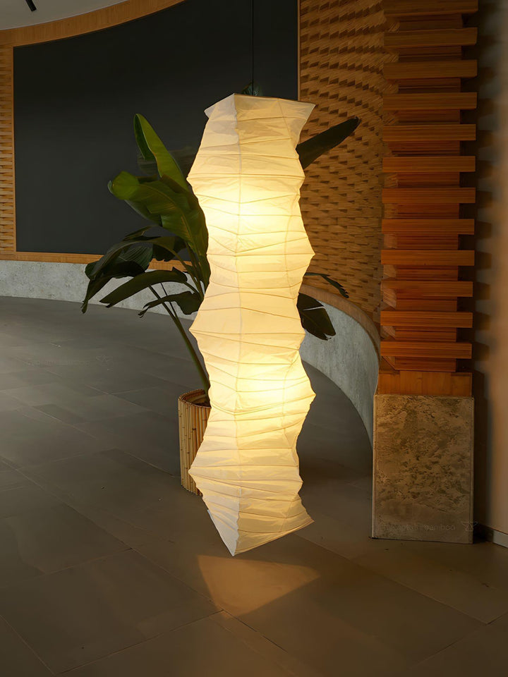 Akari 33N Washi Paper Pendant Light | Long Hanging for Corner Decor | Vinlighting | Vinlighting