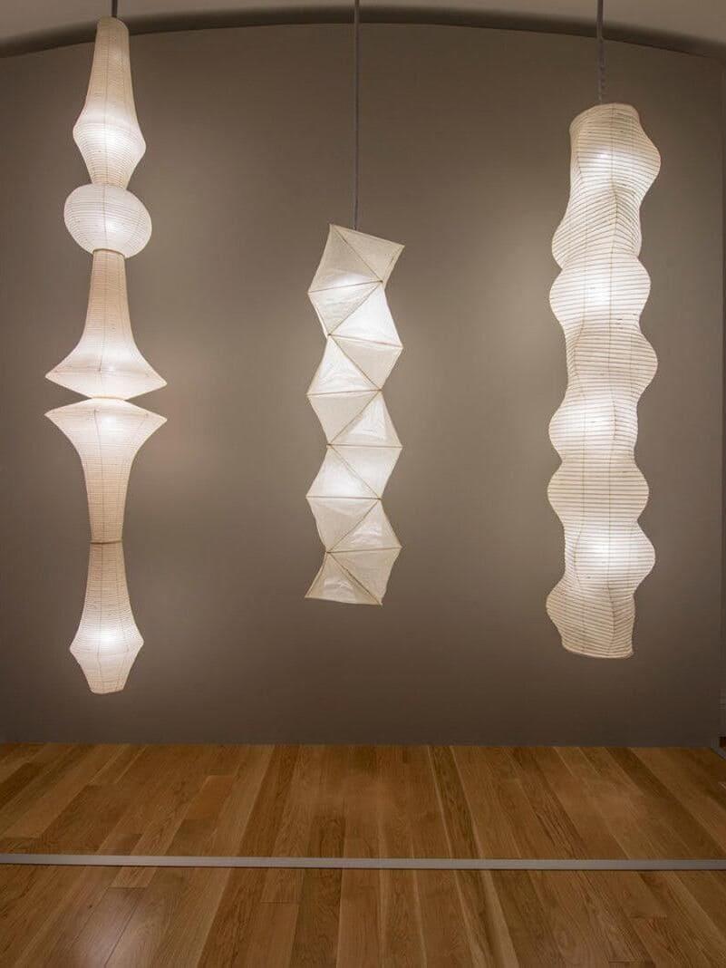 Akari 33N Washi Paper Pendant Light | Long Hanging for Corner Decor | Vinlighting | Vinlighting
