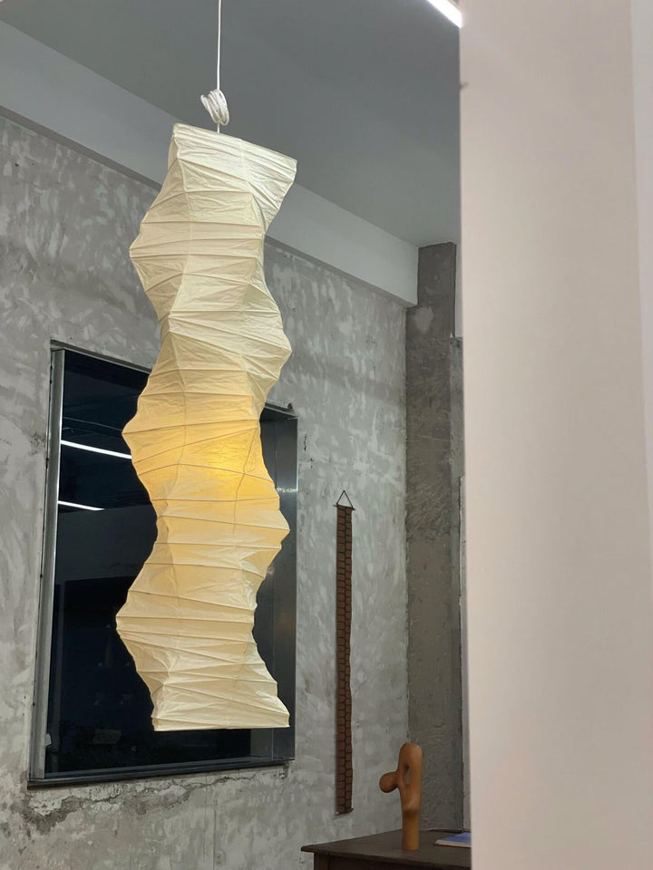 Akari 33N Washi Paper Pendant Light | Long Hanging for Corner Decor | Vinlighting | Vinlighting