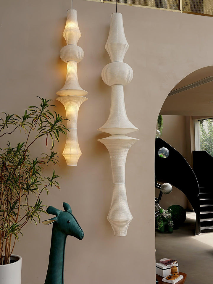Akari E H Rice Paper Pendant Light - Hanging Lamp for Office & Stair | Vinlighting | Vinlighting