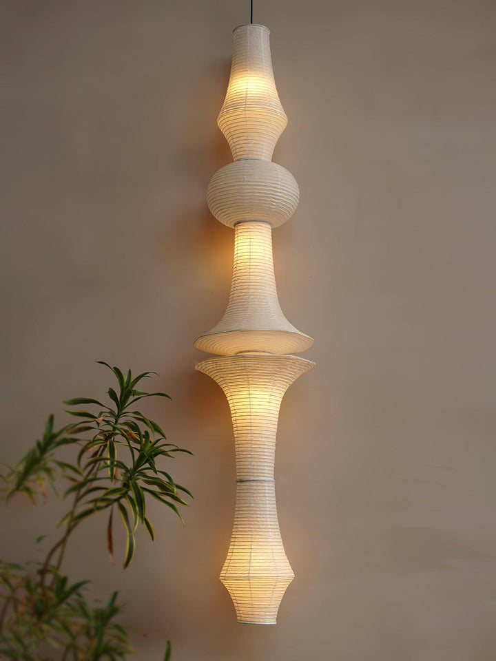 Akari E H Rice Paper Pendant Light - Hanging Lamp for Office & Stair | Vinlighting | Vinlighting