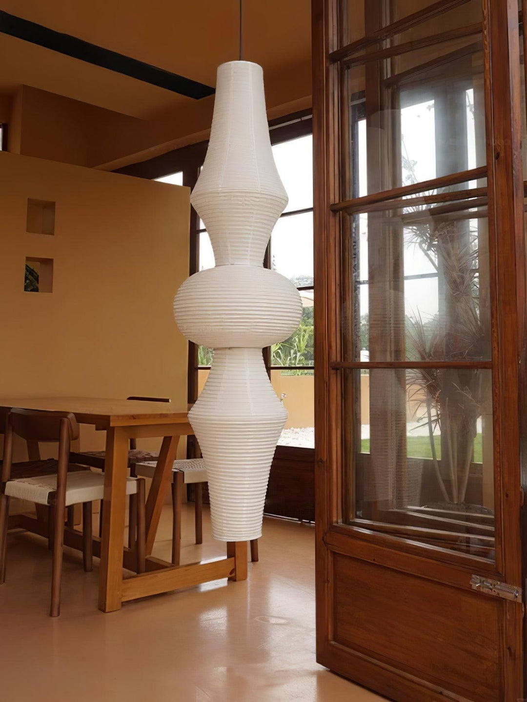 Akari E H Rice Paper Pendant Light - Hanging Lamp for Office & Stair | Vinlighting | Vinlighting