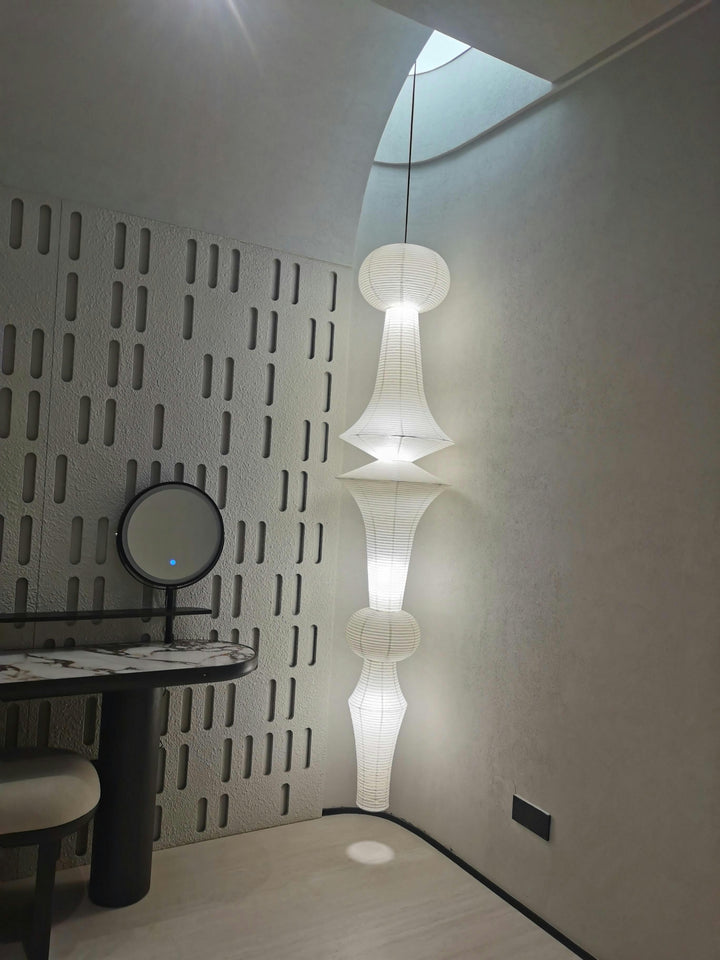 Akari E H Rice Paper Pendant Light - Hanging Lamp for Office & Stair | Vinlighting | Vinlighting
