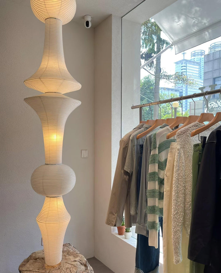 Akari E H Rice Paper Pendant Light - Hanging Lamp for Office & Stair | Vinlighting | Vinlighting