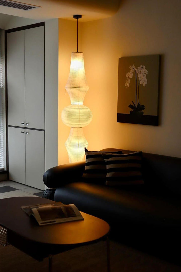 Akari E H Rice Paper Pendant Light - Hanging Lamp for Office & Stair | Vinlighting | Vinlighting