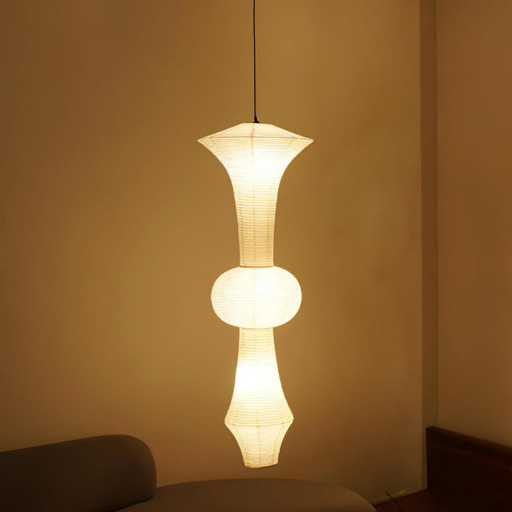 Akari E H Rice Paper Pendant Light - Hanging Lamp for Office & Stair | Vinlighting | Vinlighting
