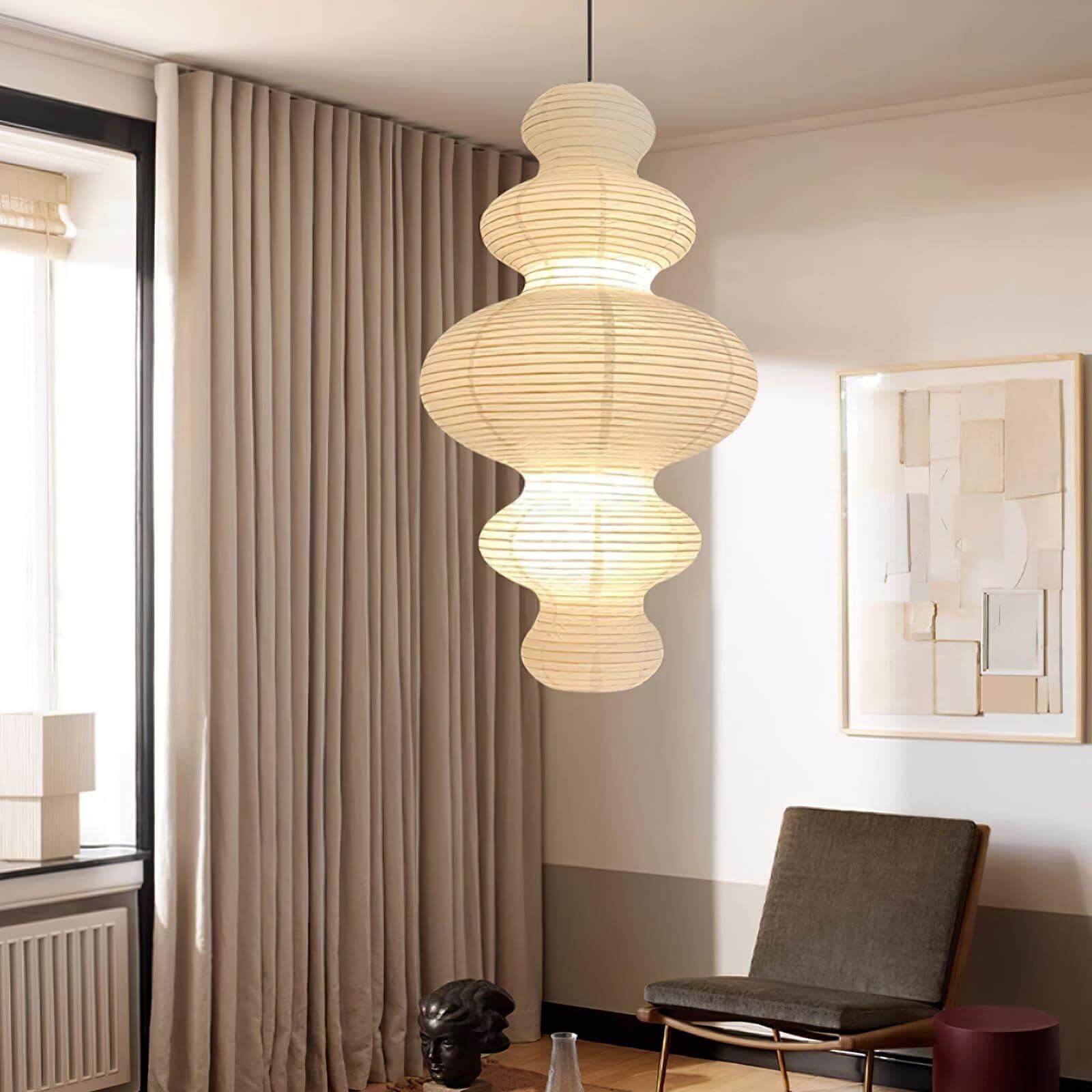 Akari Juni Pendant Lamp | Modern Japanese Paper Lantern – Vinlighting