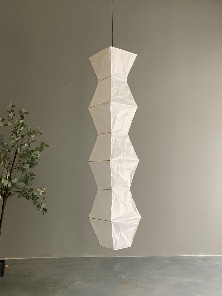 Akari L7 Washi Paper Pendant Light - Art Deco Hanging Lamp for Hallway | Vinlighting | Vinlighting
