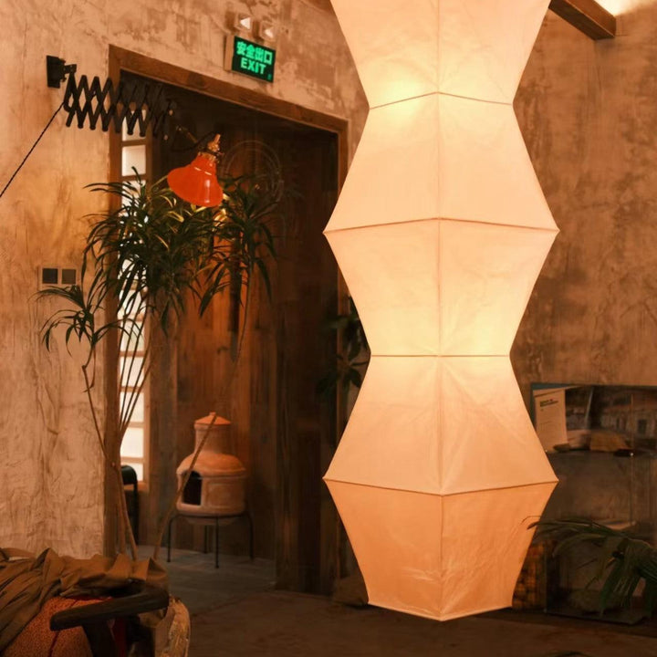 Akari L7 Washi Paper Pendant Light - Art Deco Hanging Lamp for Hallway | Vinlighting | Vinlighting