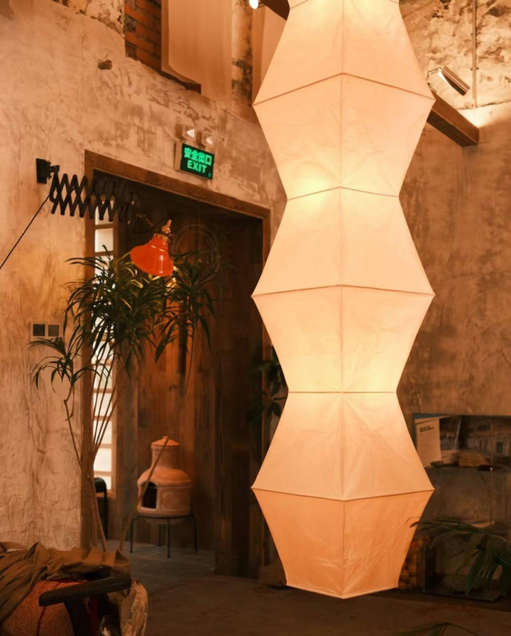 Akari L7 Washi Paper Pendant Light - Art Deco Hanging Lamp for Hallway | Vinlighting | Vinlighting