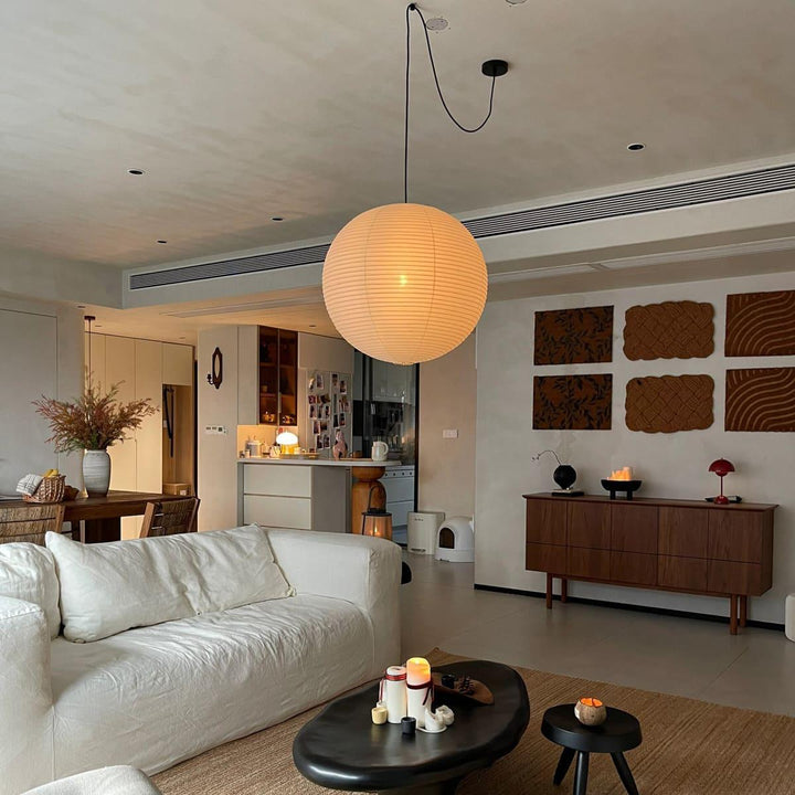 Akari Paper Japanese Lantern Hanging Light | 55A | 75A | 100A | 120A | Vinlighting