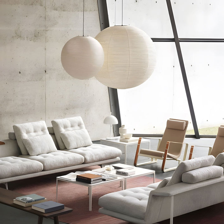 Akari Paper Japanese Lantern Hanging Light | 55A | 75A | 100A | 120A | Vinlighting