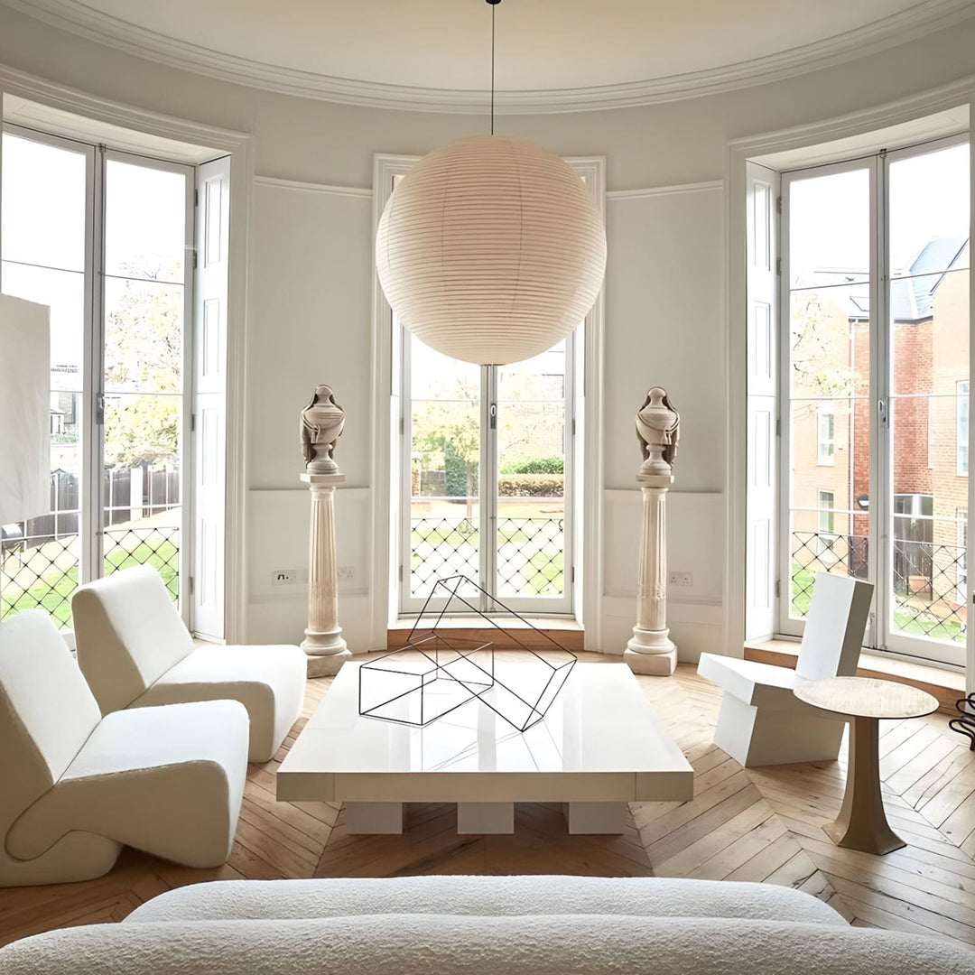 Akari Paper Japanese Lantern Hanging Light | 55A | 75A | 100A | 120A | Vinlighting
