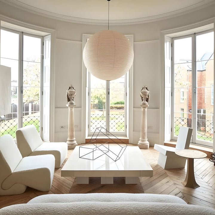 Akari Paper Japanese Lantern Hanging Light | 55A | 75A | 100A | 120A | Vinlighting