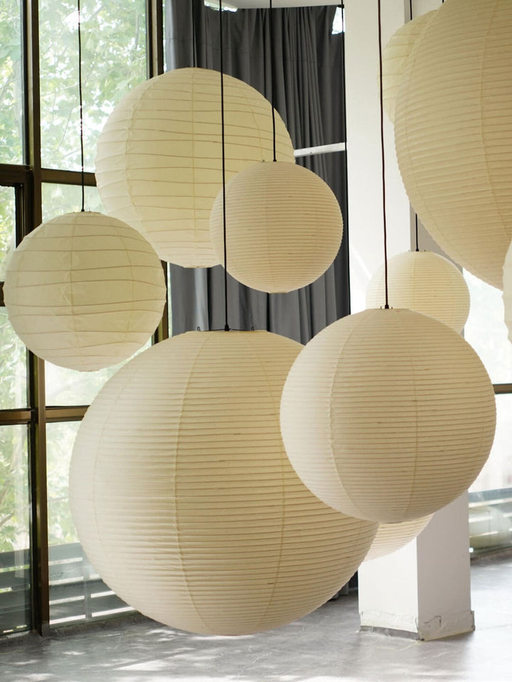 Akari Paper Japanese Lantern Hanging Light | 55A | 75A | 100A | 120A | Vinlighting