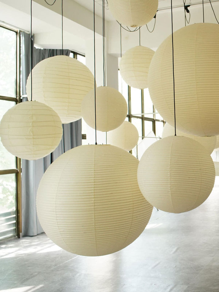 Akari Paper Japanese Lantern Hanging Light | 55A | 75A | 100A | 120A | Vinlighting