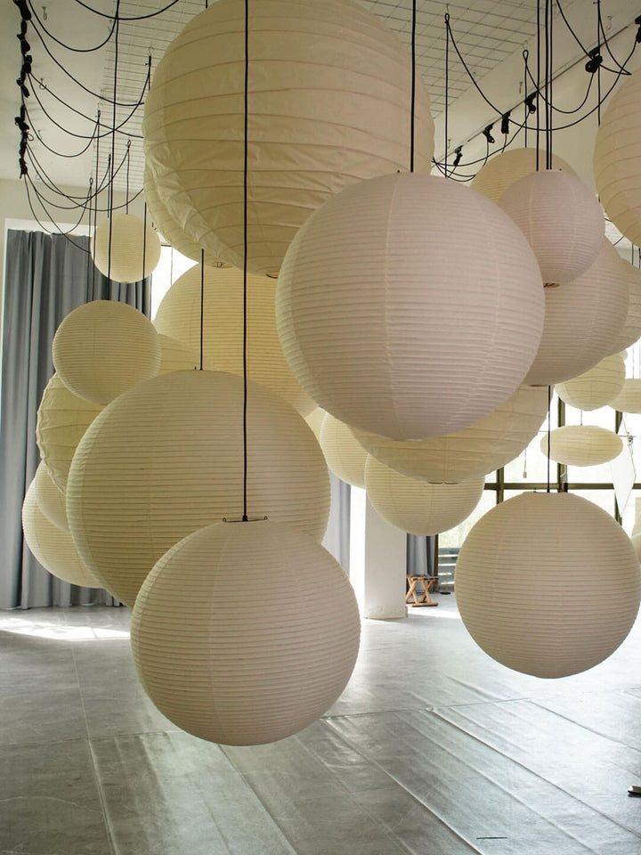Akari Paper Japanese Lantern Hanging Light | 55A | 75A | 100A | 120A | Vinlighting