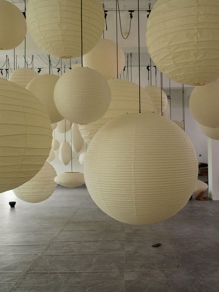 Akari Paper Japanese Lantern Hanging Light | 55A | 75A | 100A | 120A | Vinlighting