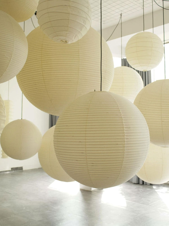 Akari Paper Japanese Lantern Hanging Light | 55A | 75A | 100A | 120A | Vinlighting