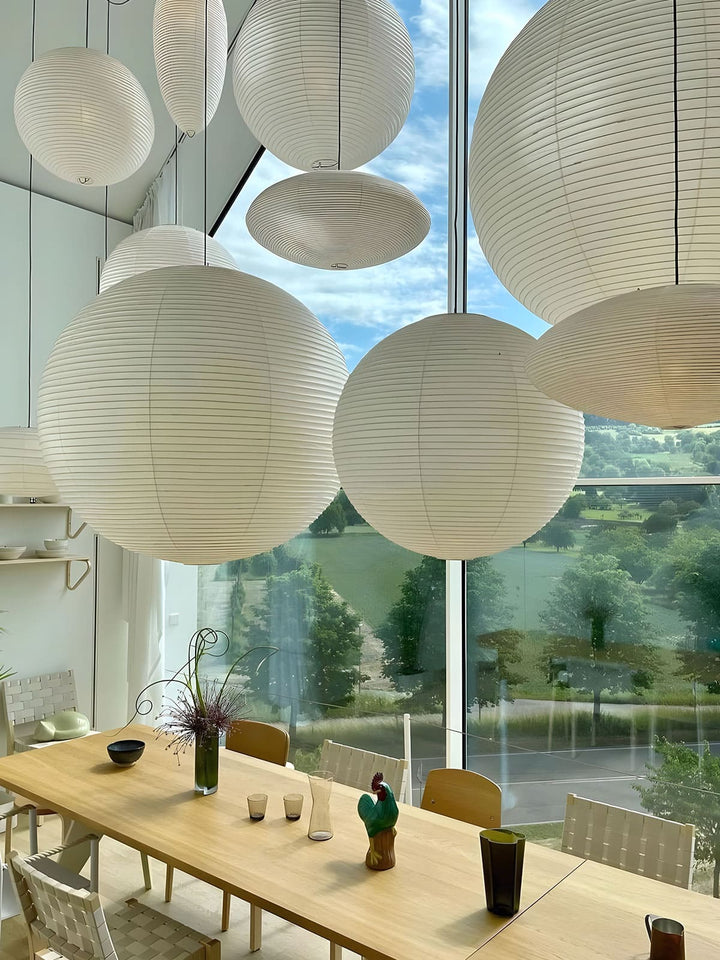 Akari Paper Japanese Lantern Hanging Light | 55A | 75A | 100A | 120A | Vinlighting