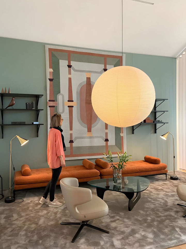 Akari Paper Japanese Lantern Hanging Light | 55A | 75A | 100A | 120A | Vinlighting