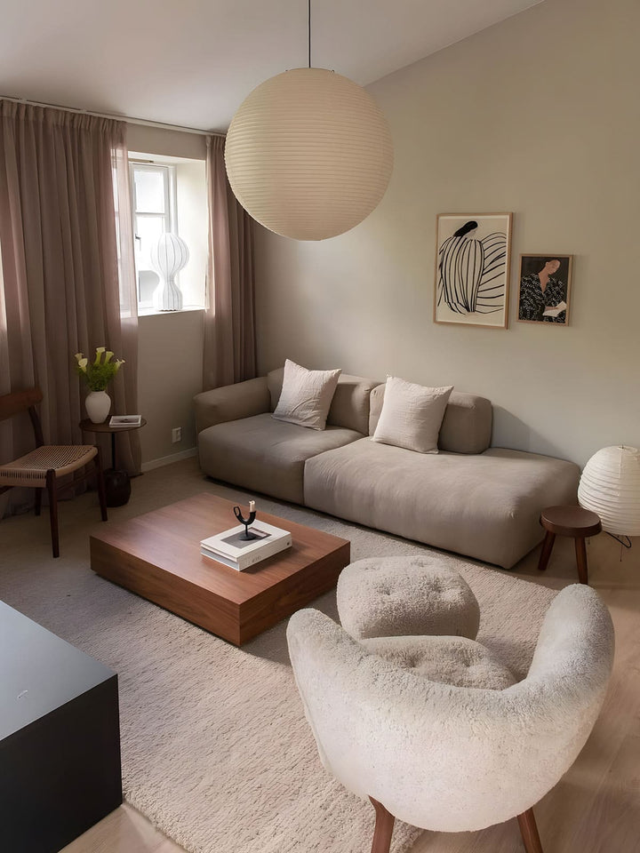 Akari Paper Japanese Lantern Hanging Light | 55A | 75A | 100A | 120A | Vinlighting