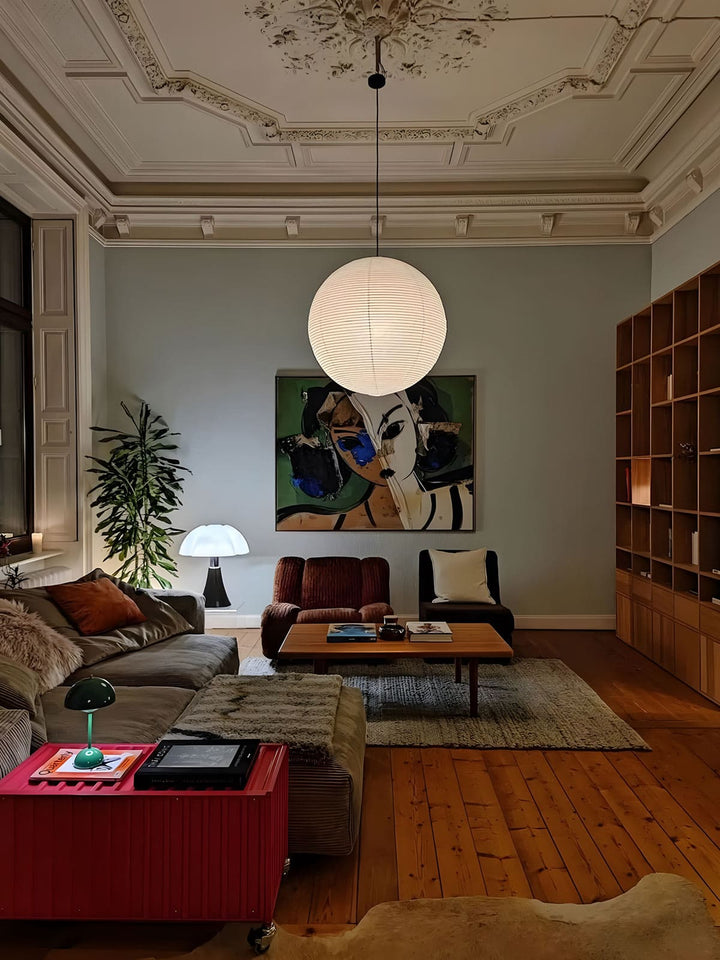 Akari Paper Japanese Lantern Hanging Light | 55A | 75A | 100A | 120A | Vinlighting