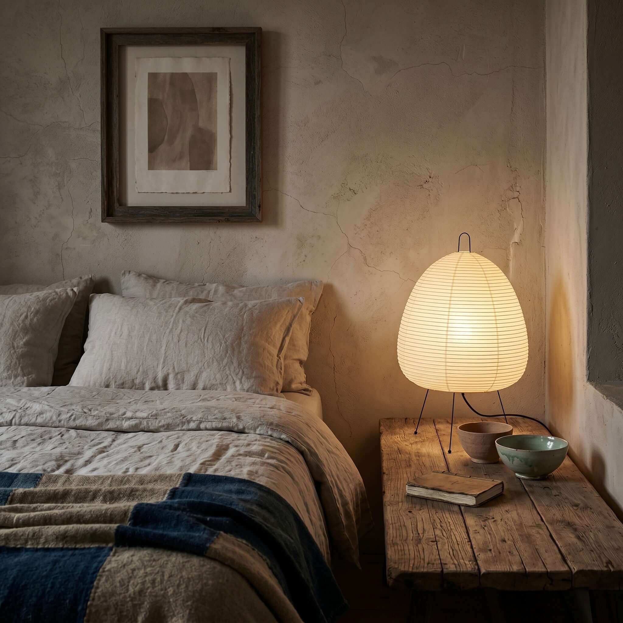 AKARI 75000 1A デスクランプ Akari 1A Table Lamp - Mid Century Japandi Style for Living Room