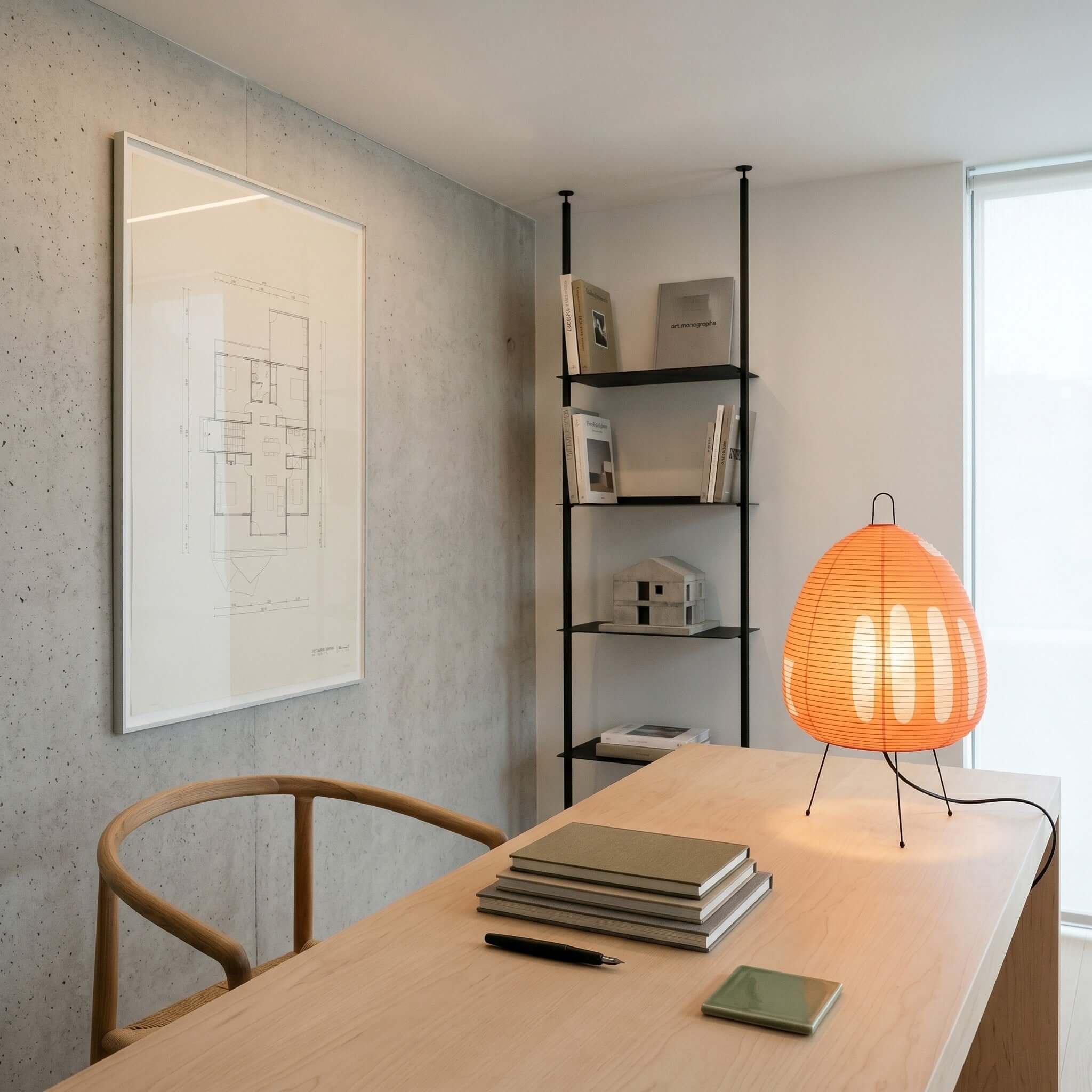 Akari 1A Table Lamp - Mid Century Japandi Style for Living Room