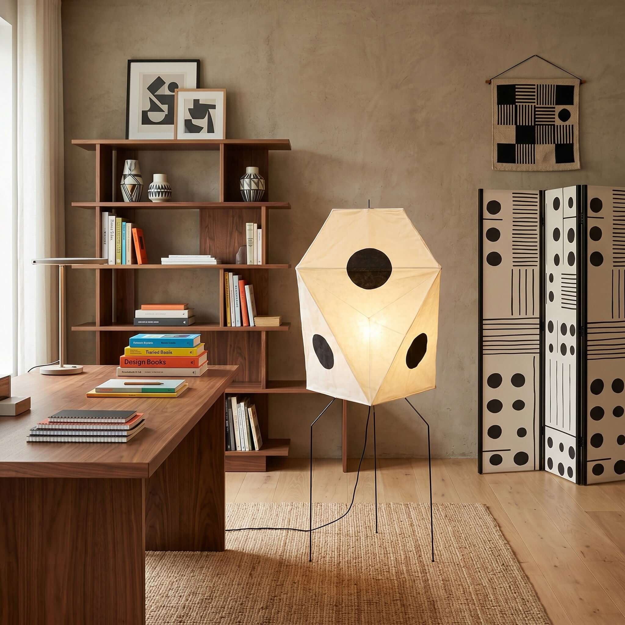 Akari UF3-Q Floor Lamp | Modern Japanese Paper Design – Vinlighting