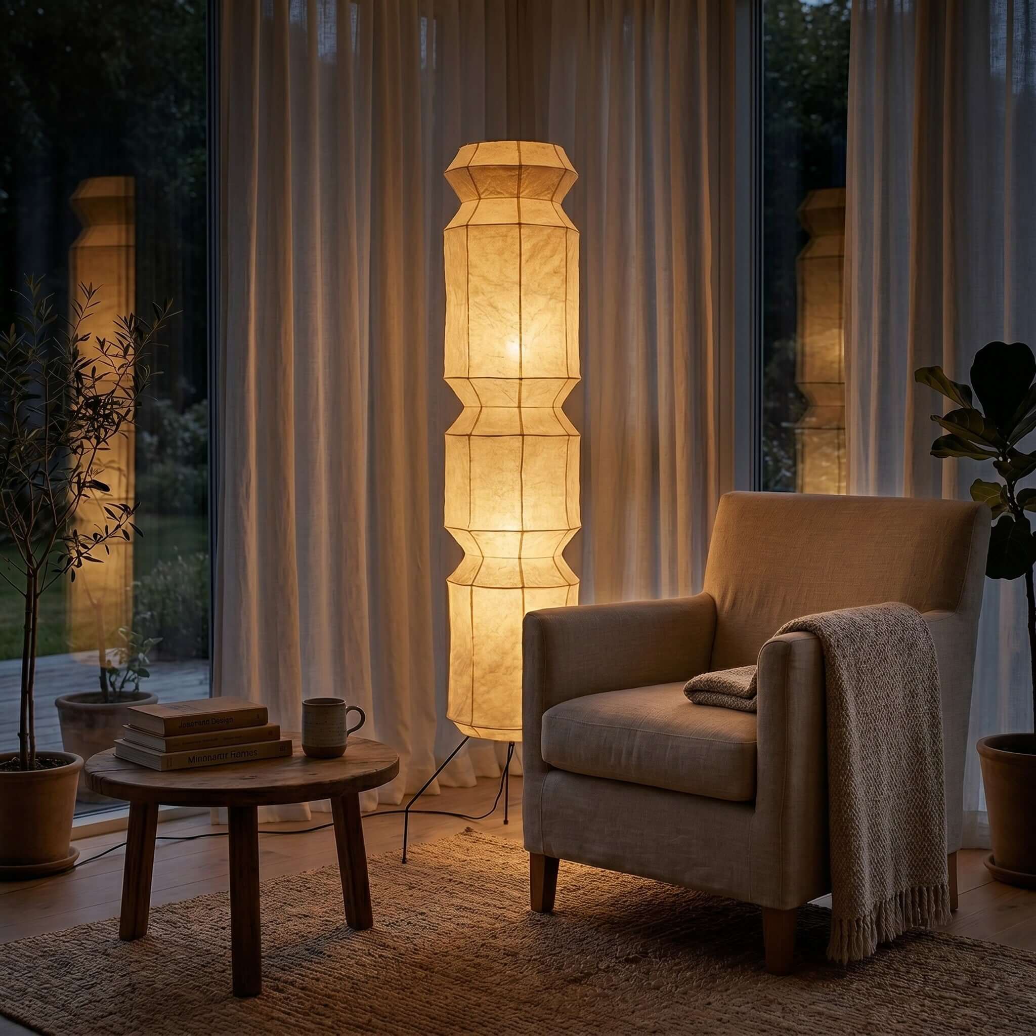 Akari UF4-L6 Floor Lamp | Modern Tall Minimalist Design – Vinlighting
