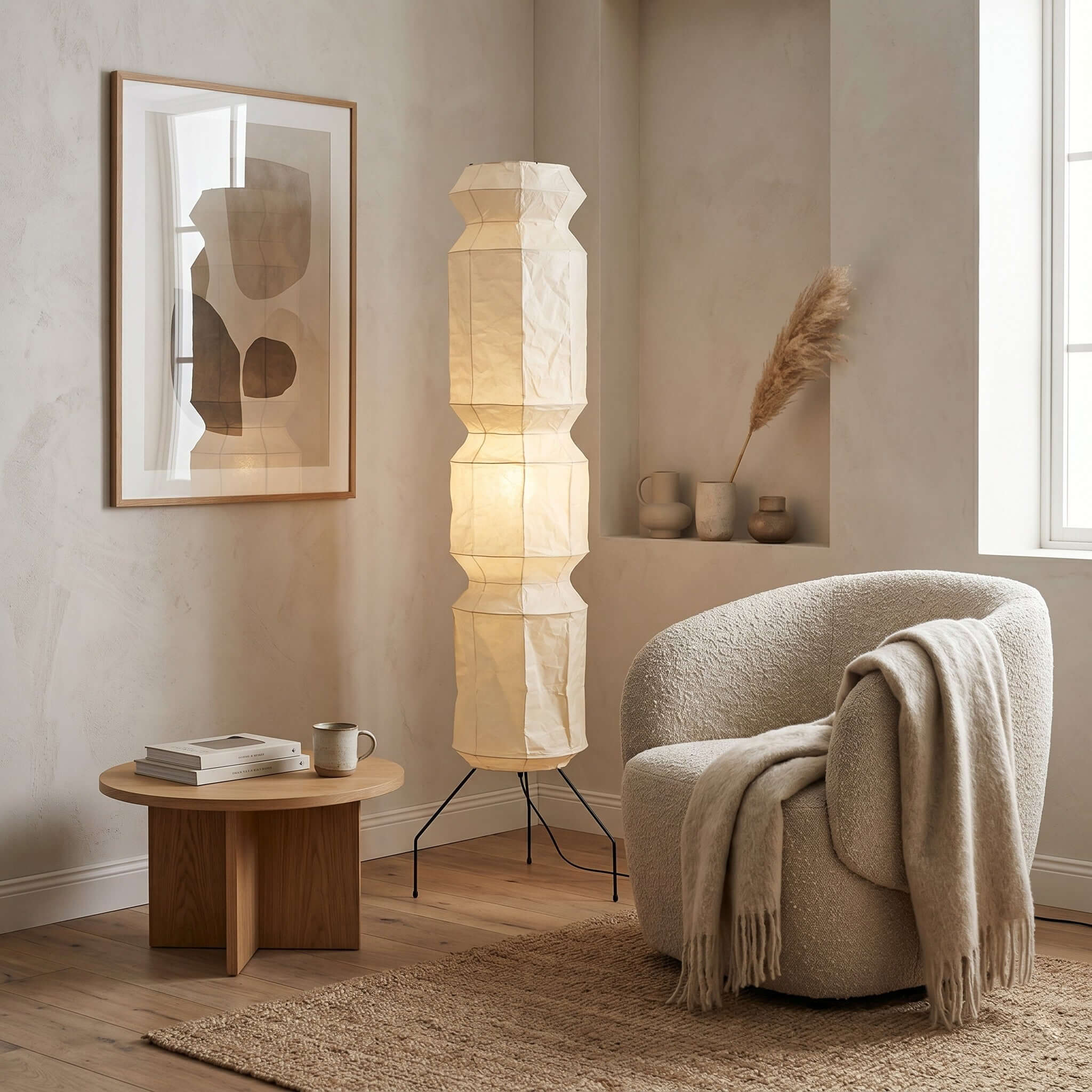 Akari UF4-L6 Floor Lamp | Modern Tall Minimalist Design – Vinlighting